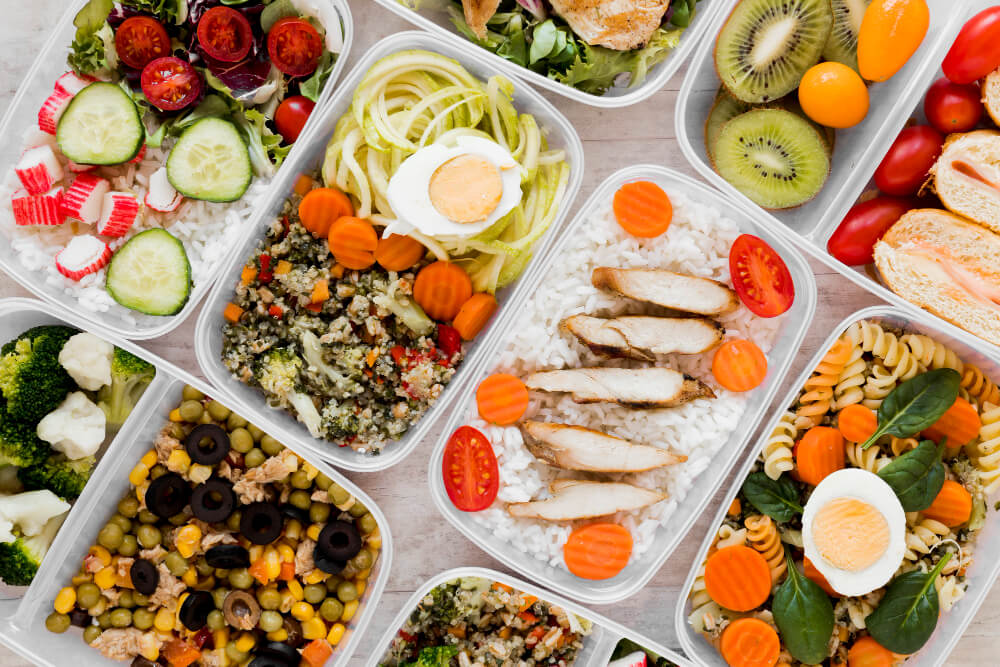 assortment nourishing meal