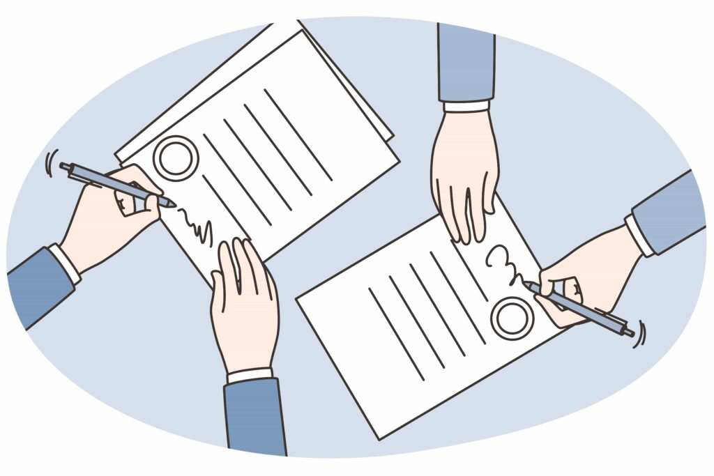 용역계약서 작성